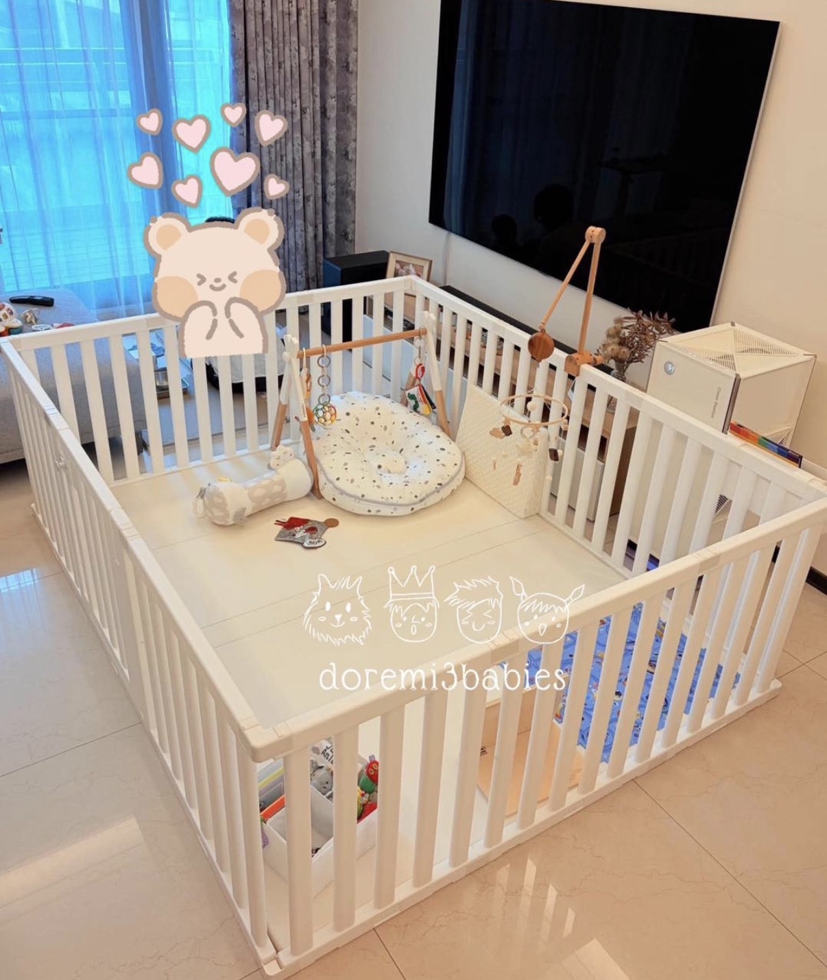Caraz New Perfect 圍欄 + Zero Clean Ultra 無縫抗菌地墊 200 X 160cm 套裝【最新獨家發售!】 (預訂5-7日)