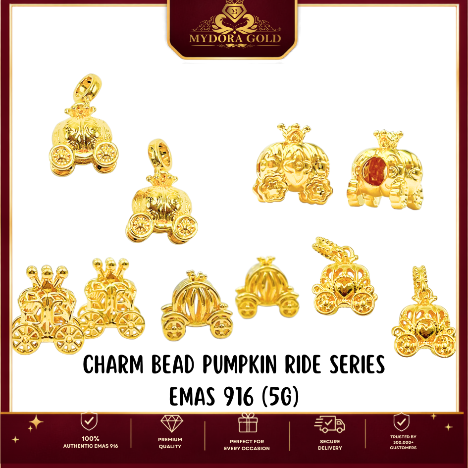 MYDORA Charm Bead Pumpkin Ride Series (5G) l EMAS 916/22K