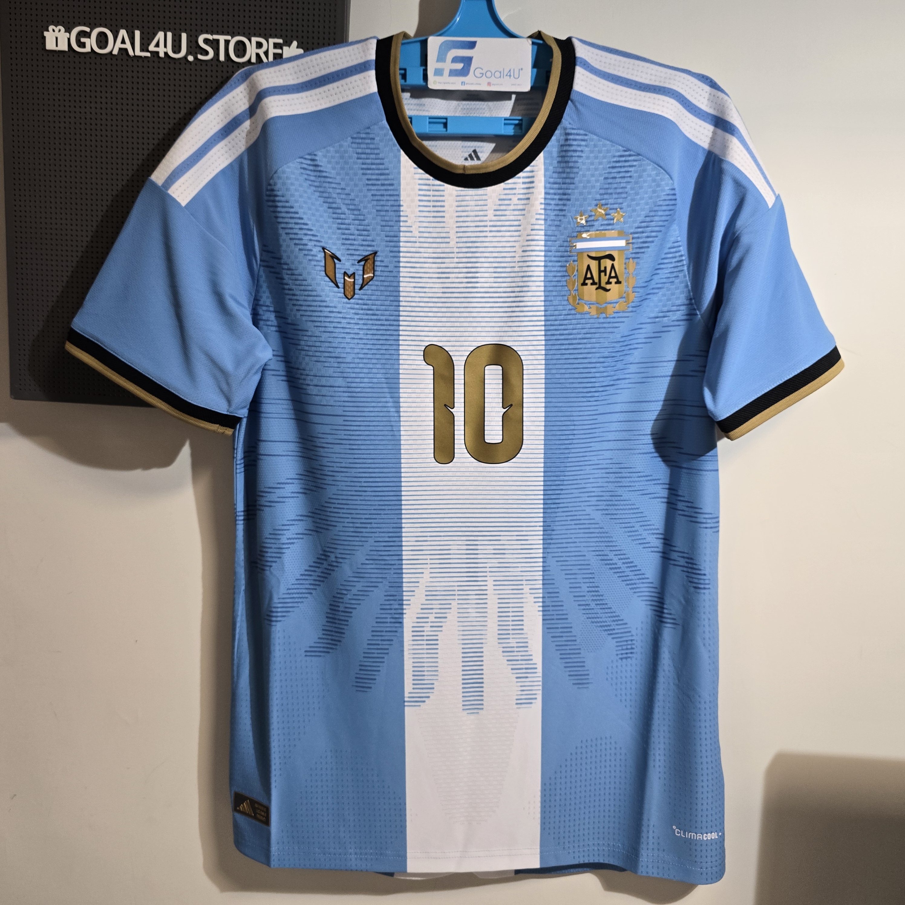 訂閱補貨通知提示 🔥 Adidas x Messi 美斯阿根廷紀念球員版球衣 (連MESSI金色印字) LD3317