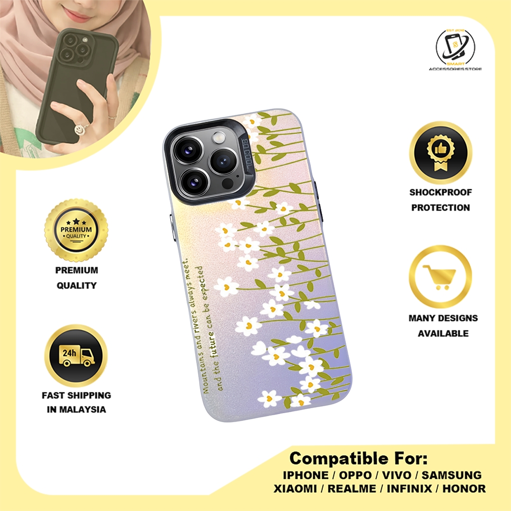 IMD CASE PHONE FOR OPPO - DESIGN FLOWER A7
