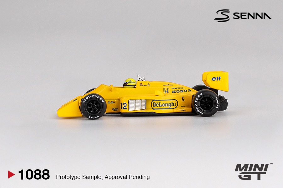 Mini GT 1/64 Lotus 99T #12 Ayrton Senna 1987 Monaco Grand Prix Winner - MGT01088-L