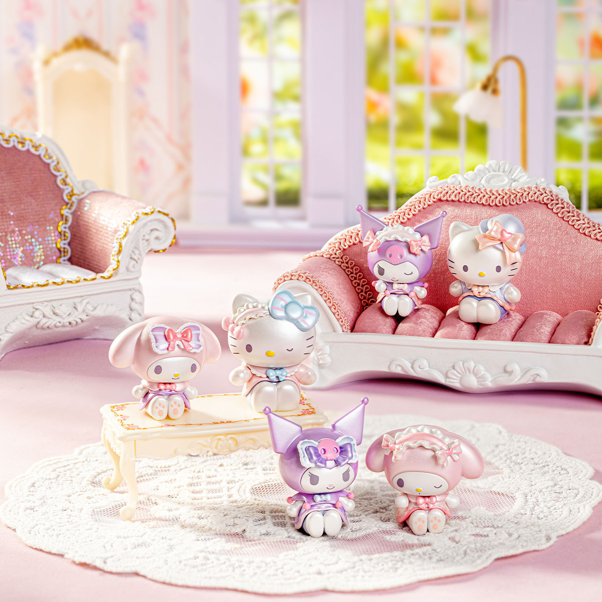 [Sanrio] 甜美蕾絲女孩系列 Moetch 豆豆公仔 (日語/英語) | 1件