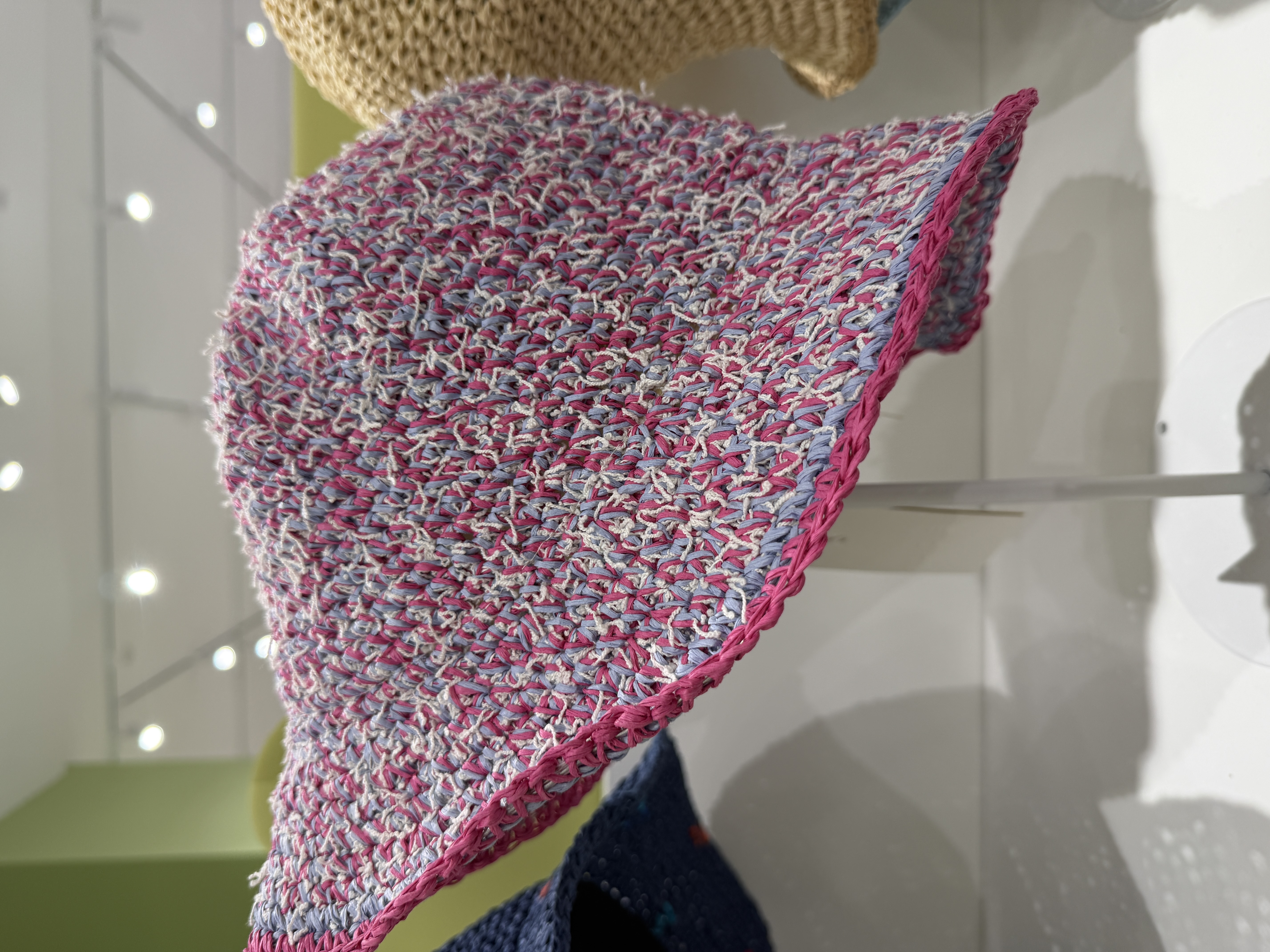 Colorful Mixed Yarn Straw Hat