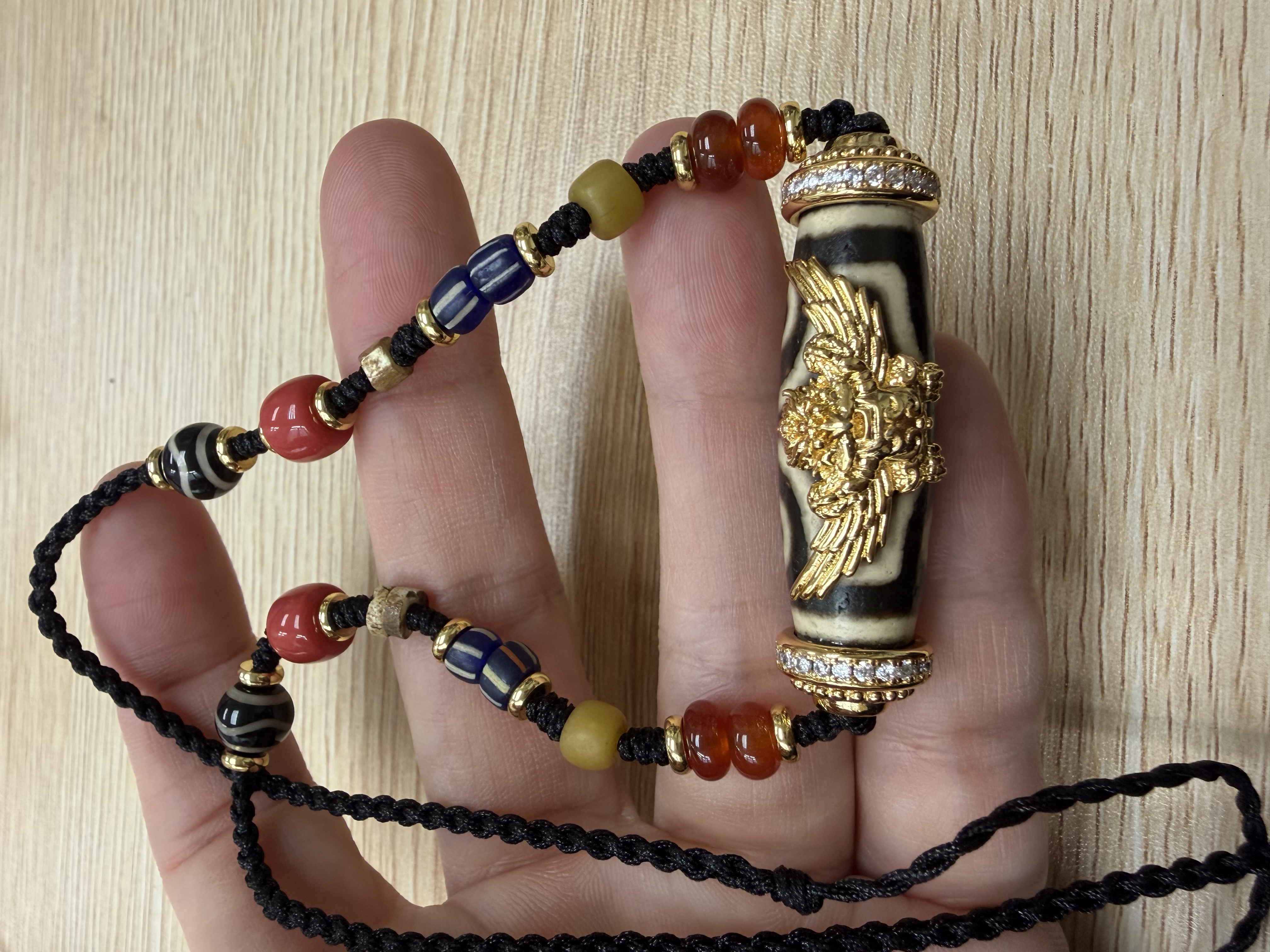 大鵬鳥天珠（古廟護法殿加持）