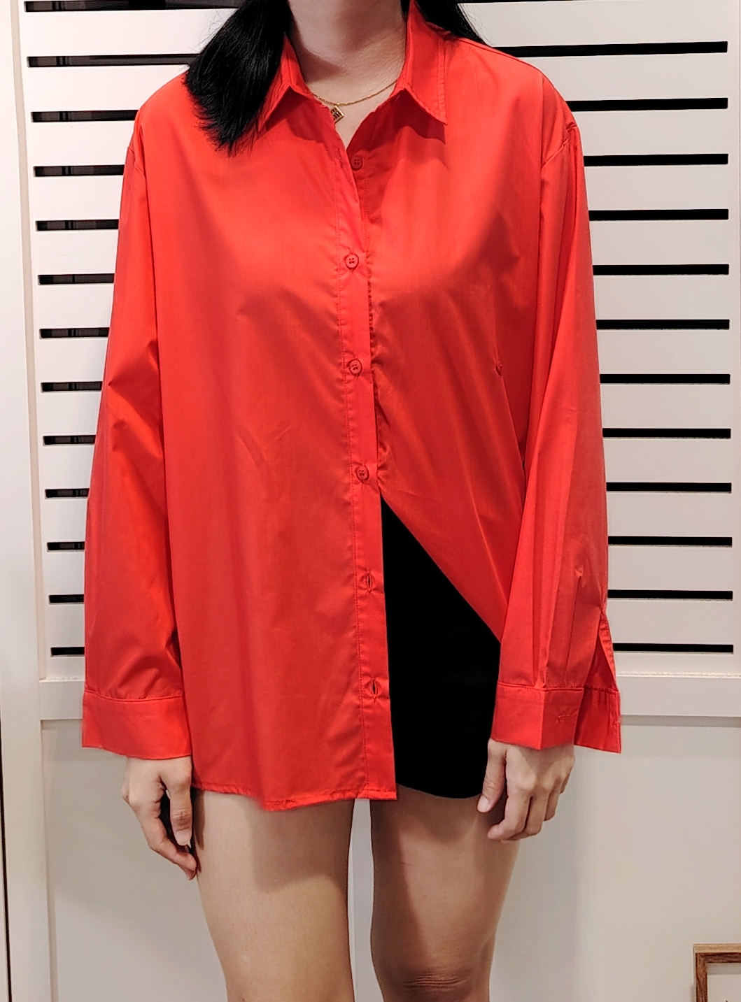 25042 Chic Long Sleeve Collar Shirt 