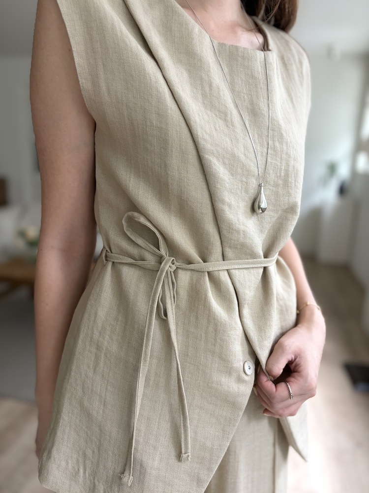 The Fine Linen Summer Set (Beige)
