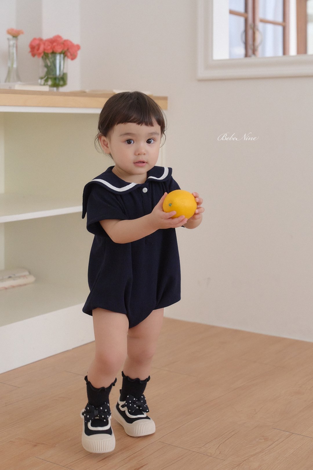 ☀️預訂 韓國直送☀️🇰🇷Bebenine兩色海洋風水手領短袖包屁衣