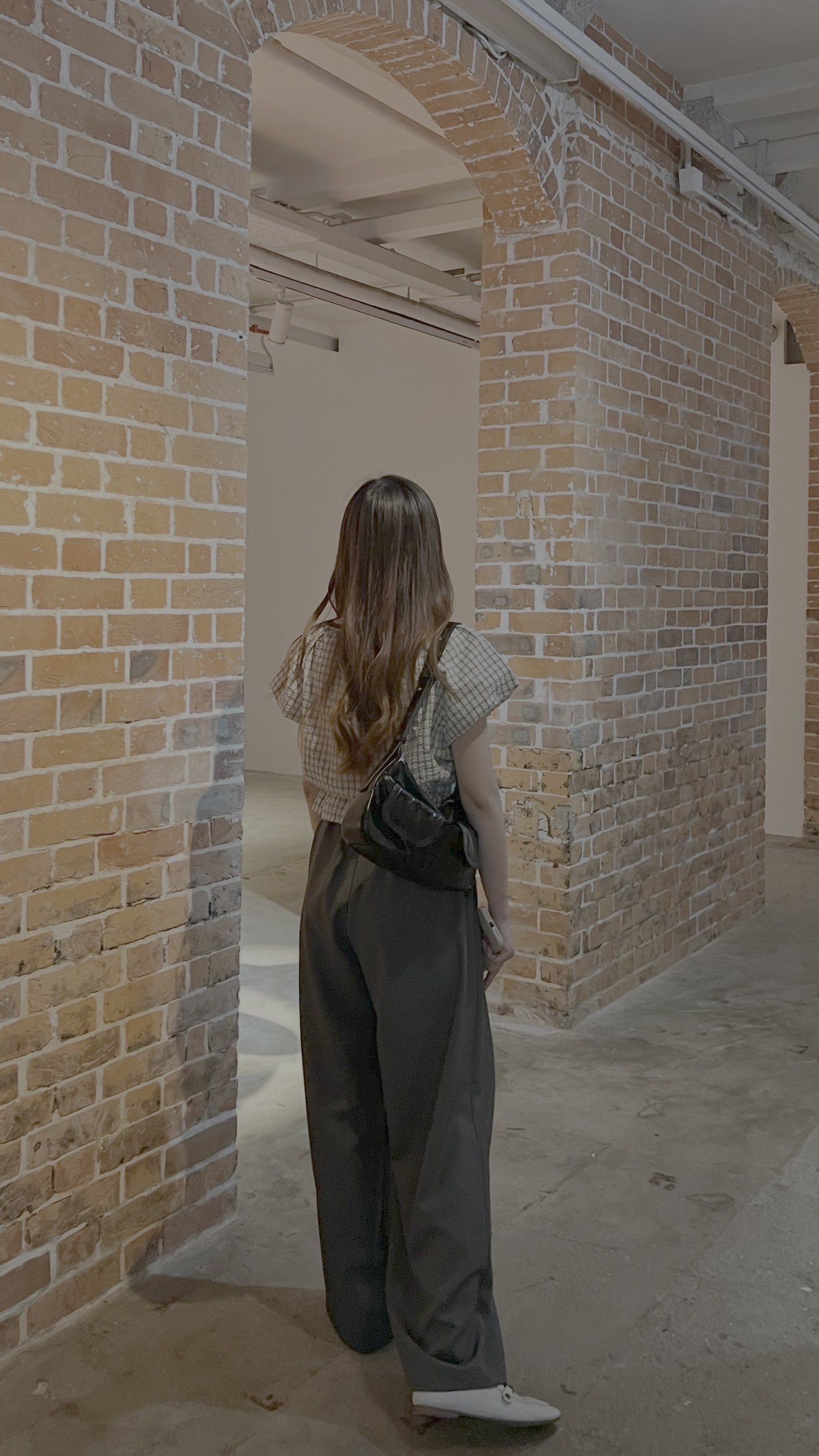 推薦 免熨寬鬆格紋blouse 