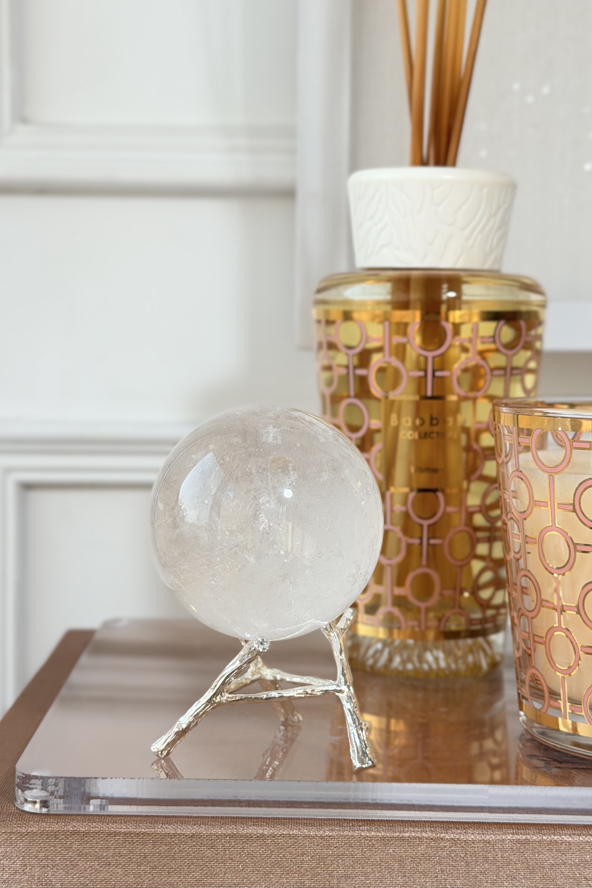  ༒5.95cm白水晶球༒ CQOO63C9G3TF-RA27*5EA