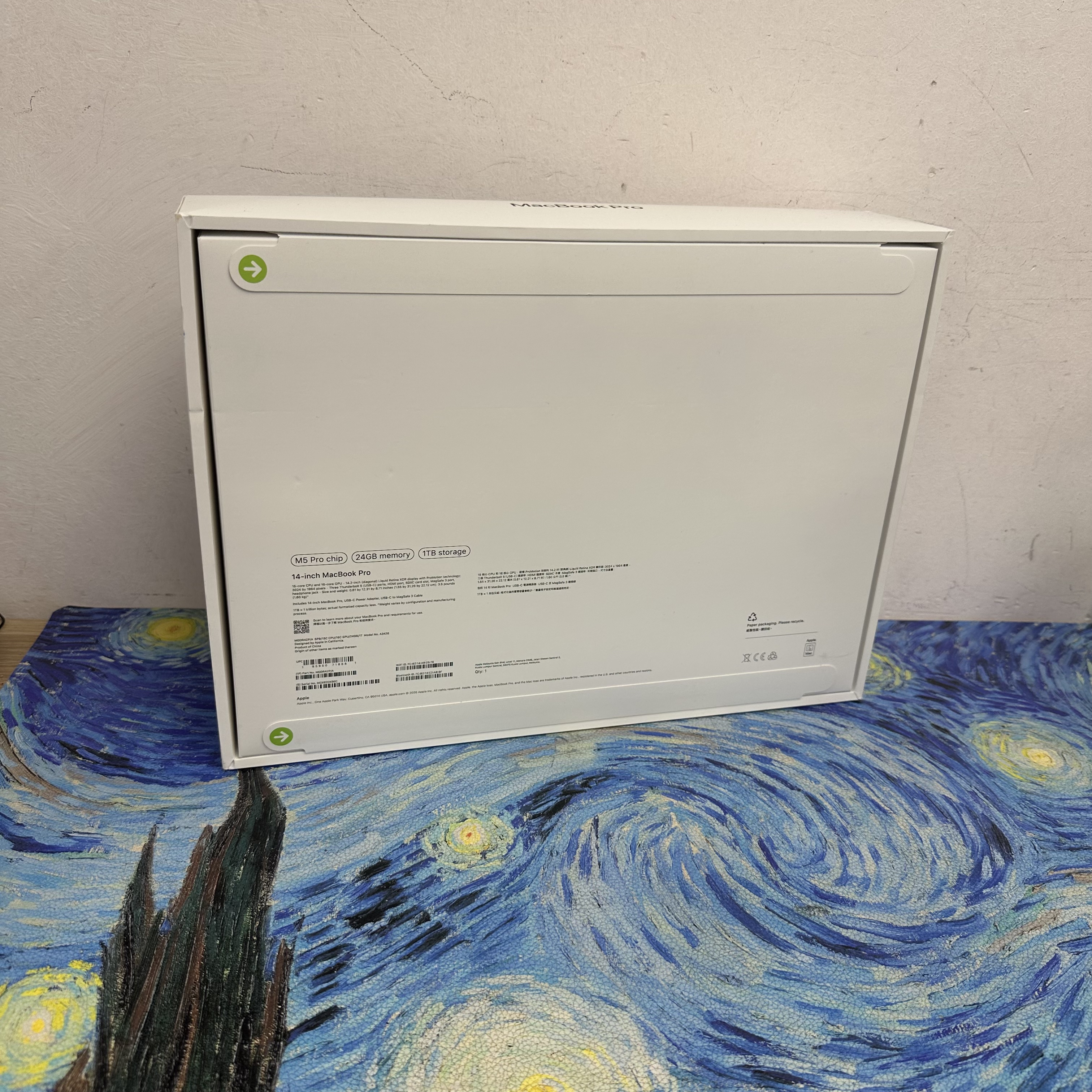 全新 Apple MacBook M5 Pro 2025 M5 Pro CPU/24GB Ram/1TB SSD/16核心GPU/Liquid Retina XDR Mon/14吋/黑色/ MacBook Pro M5 / MacbookPro M5 Pro / Laptop / Notebook / Ultrabook / Netflix/ YouTube / Black / silver /Office / Work / 3D