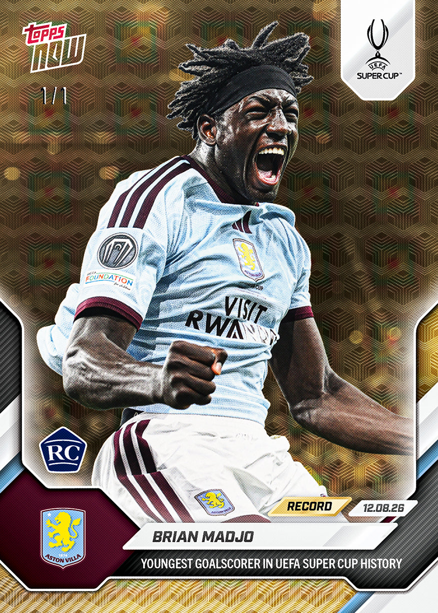 Brian Madjo - 2026/27 UCL Topps NOW® #4 UEFA Super Cup 新星入球卡【團購】