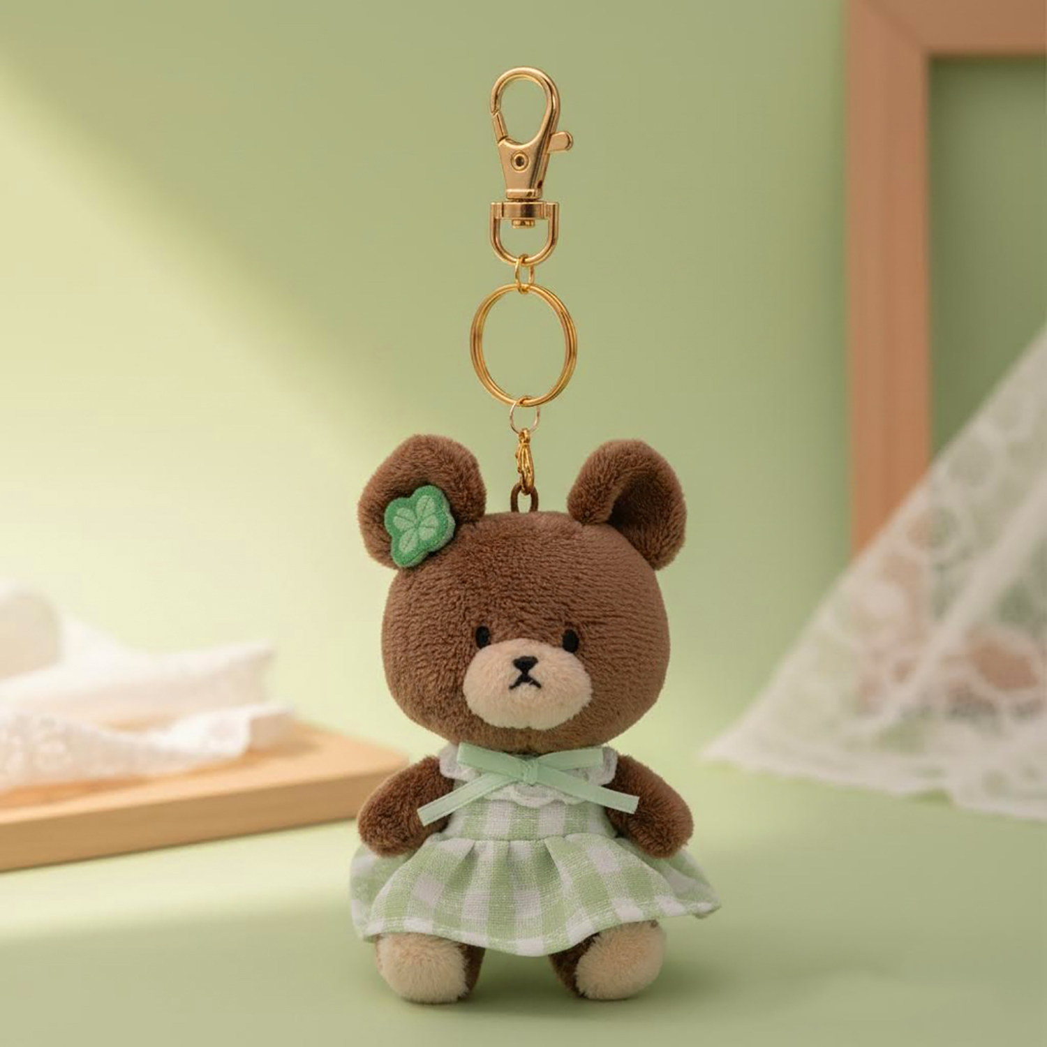 The Bears' School - 公仔掛飾 (四葉草格子裙Jackie款)