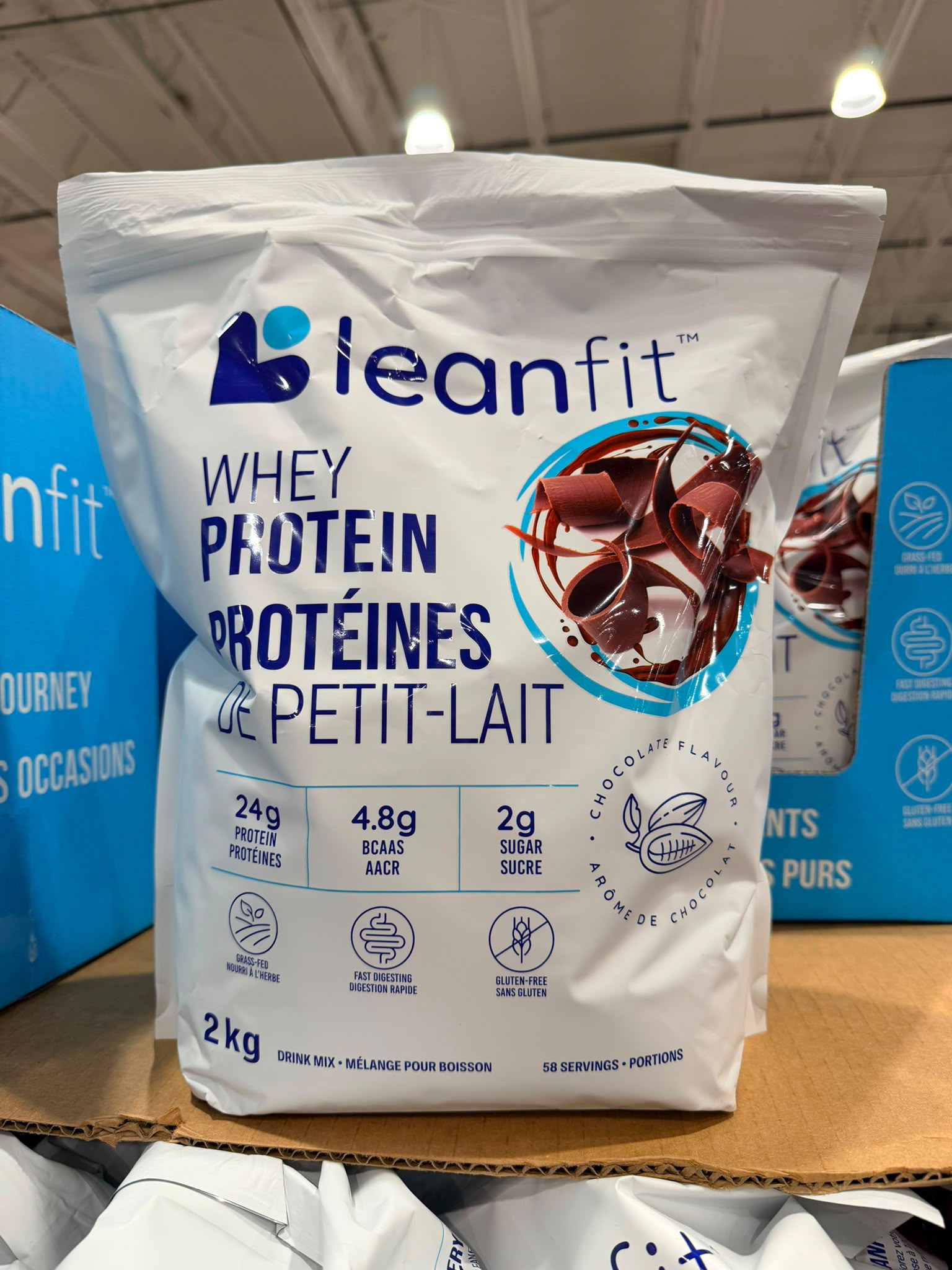 加拿大Costco 直送 │Leanfit  乳清蛋白粉（2公斤大包裝）