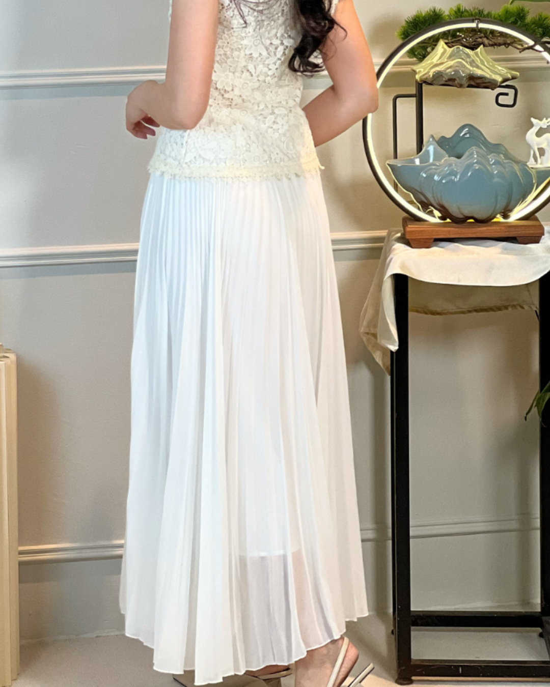 5104 Quintina Pleated A Line Skirt 