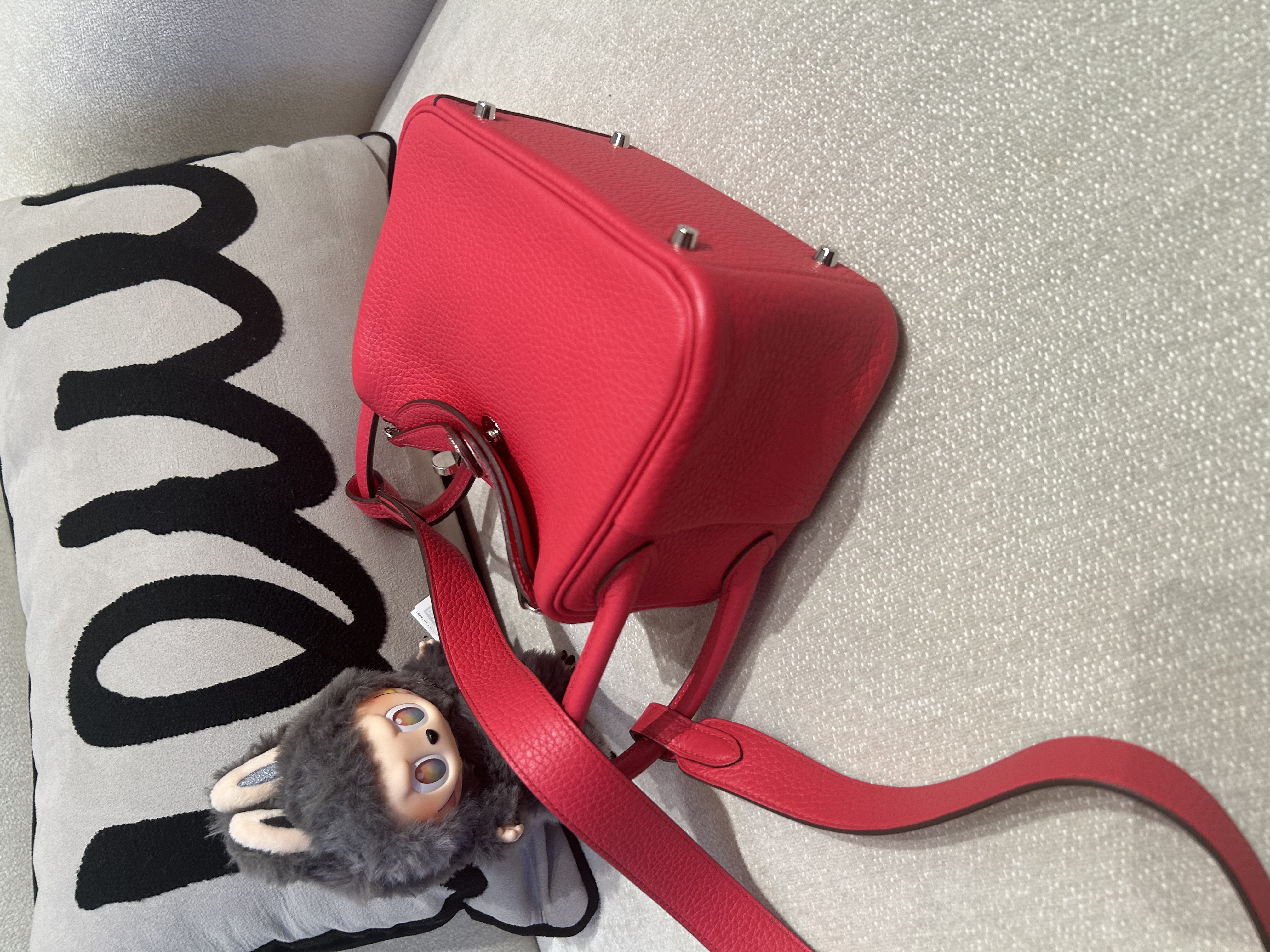 HERMES MINI LINDY ,STAMP Y, ROSE EXTREME CLEMENCE 100%Authentic ,99%new閑置品 ✅收據✅dust bag ✅盒