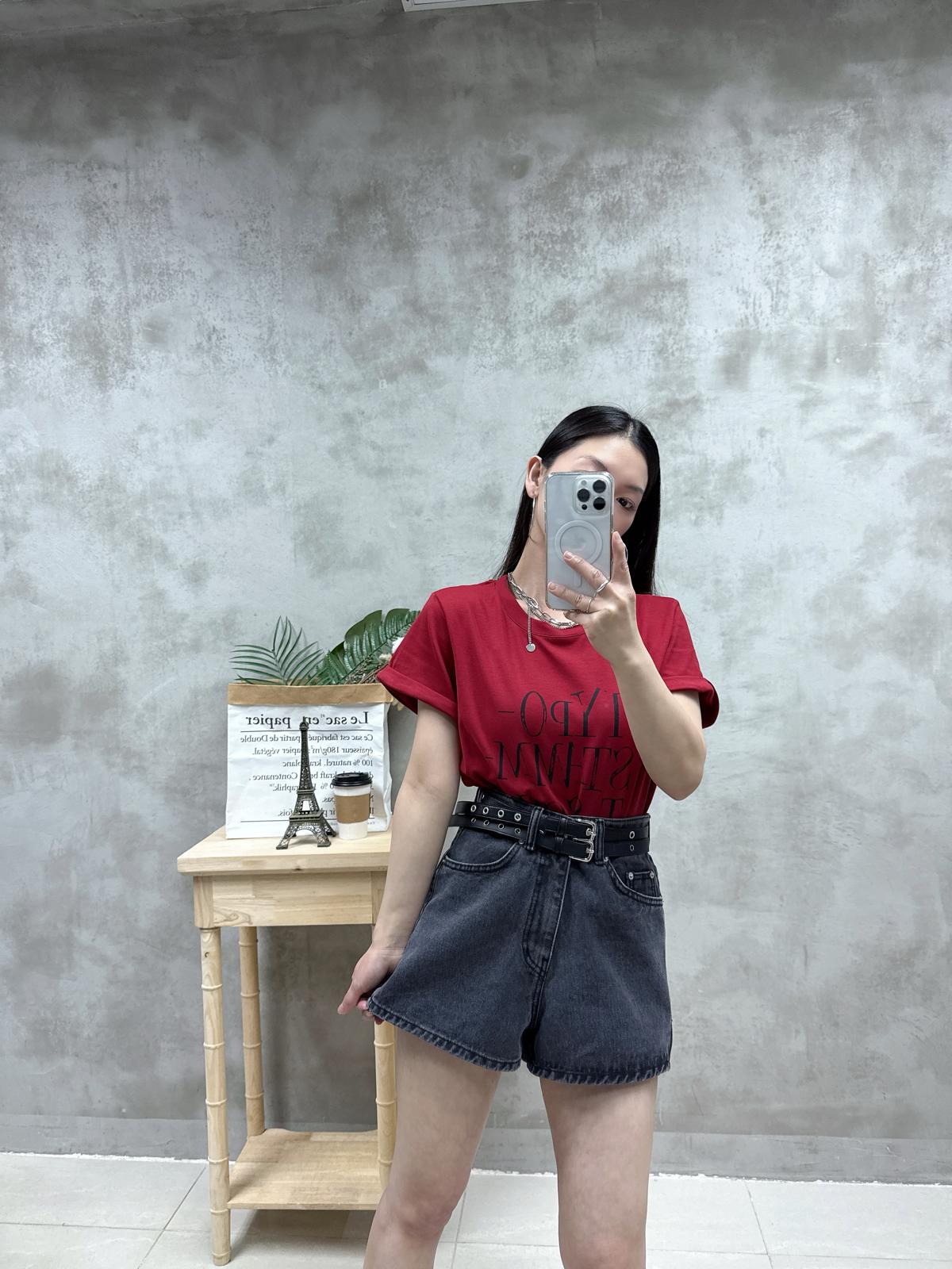 D21洗水短牛仔褲