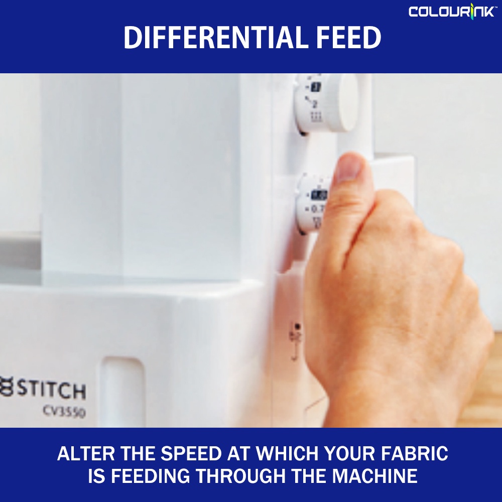 Brother CV3550 Sewing Machine Double Sided Cover Stitch Chain Stitches 1000 spm Free Arm Flatbed Surface Mesin Jahit