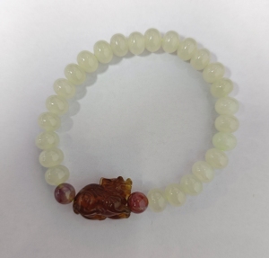 PA2307 天禄貔貅和田玉手串 EE1239