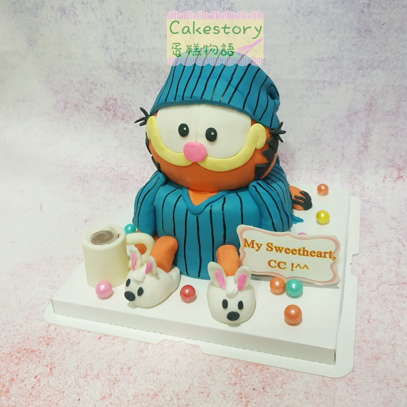 E276. 加菲貓GARFIELD蛋糕