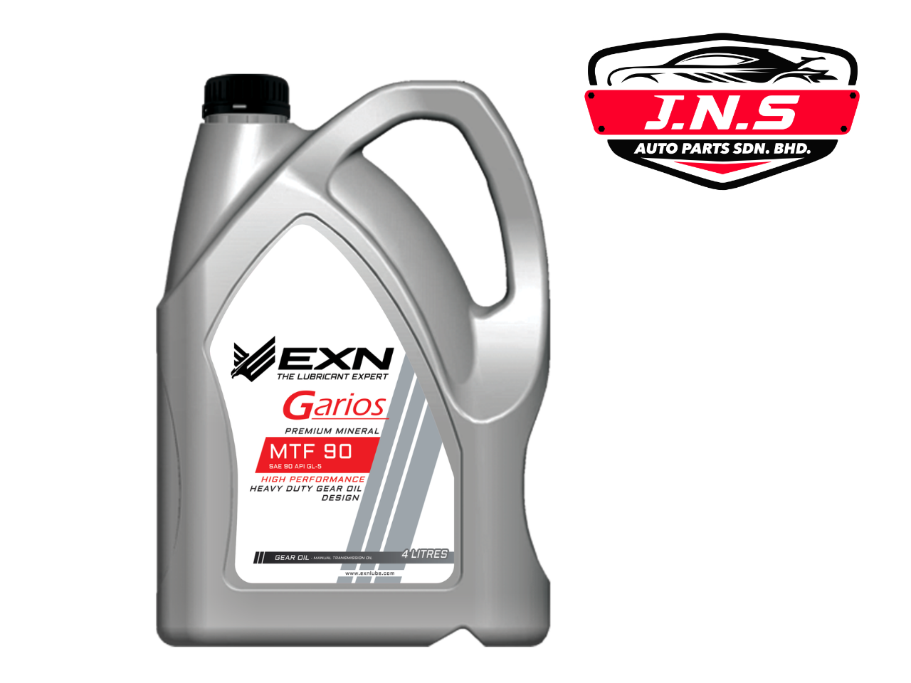 EXN Garios Premium Mineral MTF 90 SAE 90 API GL-5 Heavy Duty Gear Oil 4L