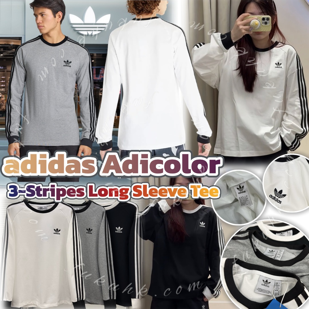 adidas Adicolor 3-Stripes Long Sleeve Tee 長袖Tee