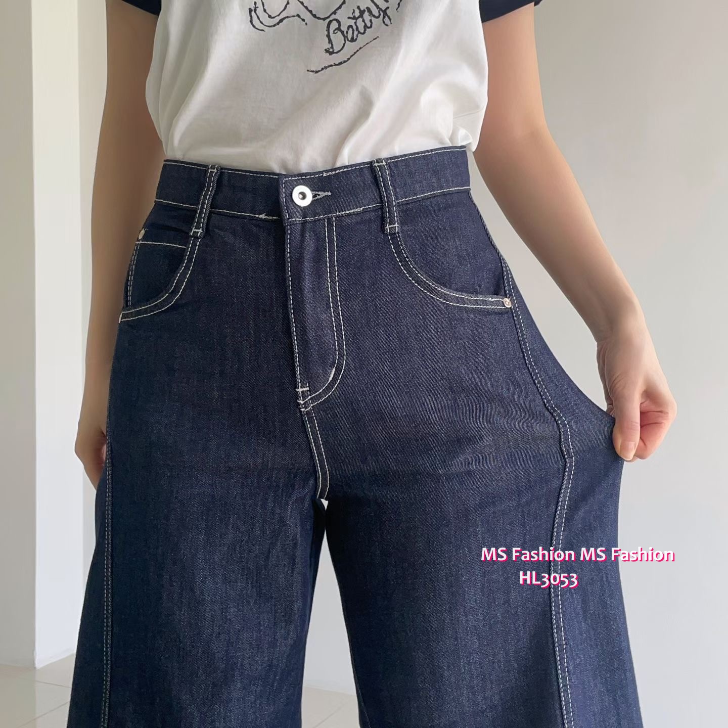 HL3053 韓國🌼Howluk不易褪色七分闊褲