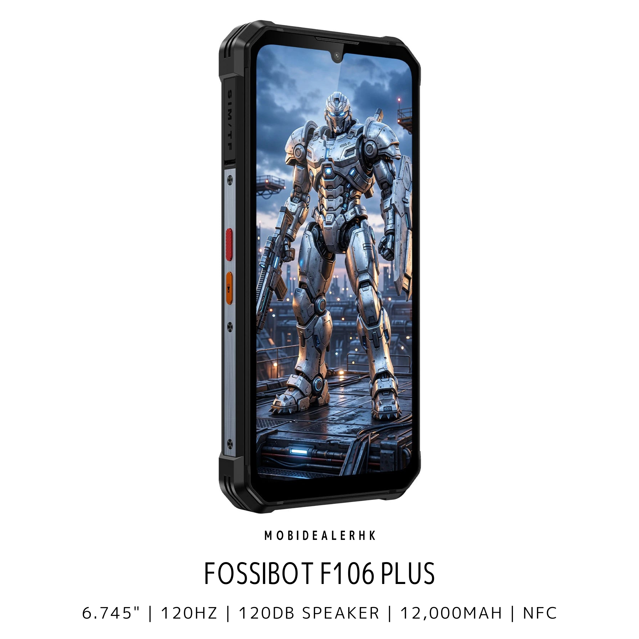 Fossibot F106 Plus | 4G | 三防手機 | 120dB 雙立體聲喇叭 | 12000mAh | 夜視鏡頭