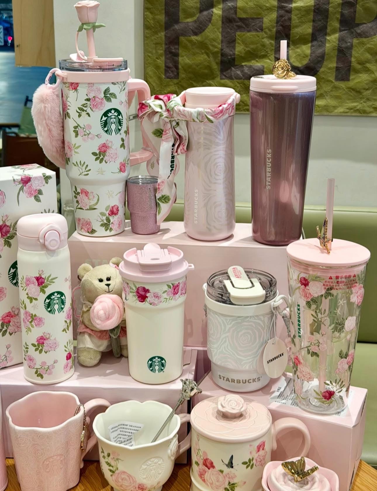Starbucks 3月玫瑰花系列