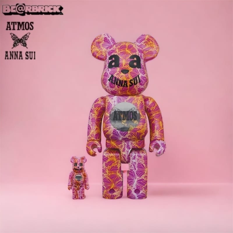 日本限量版limited edition BE@RBRICK atmos x ANNA SUI 100% & 400%