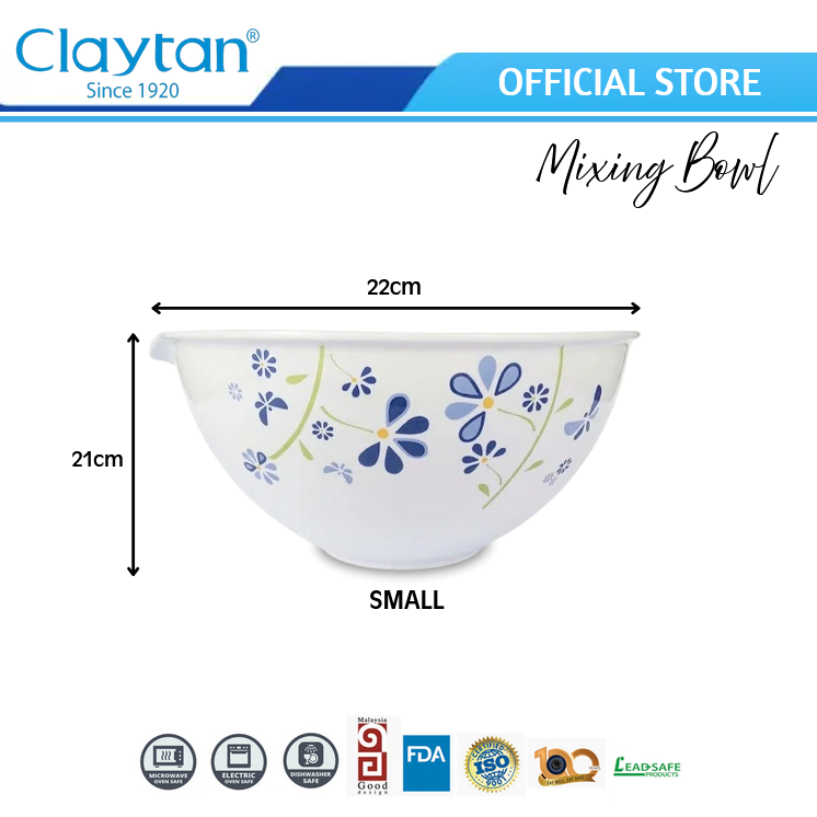 CLAYTAN LEADSAFE Multi-Purpose Kitchen Bowl - Blue Valentine & Modern Sakura Series