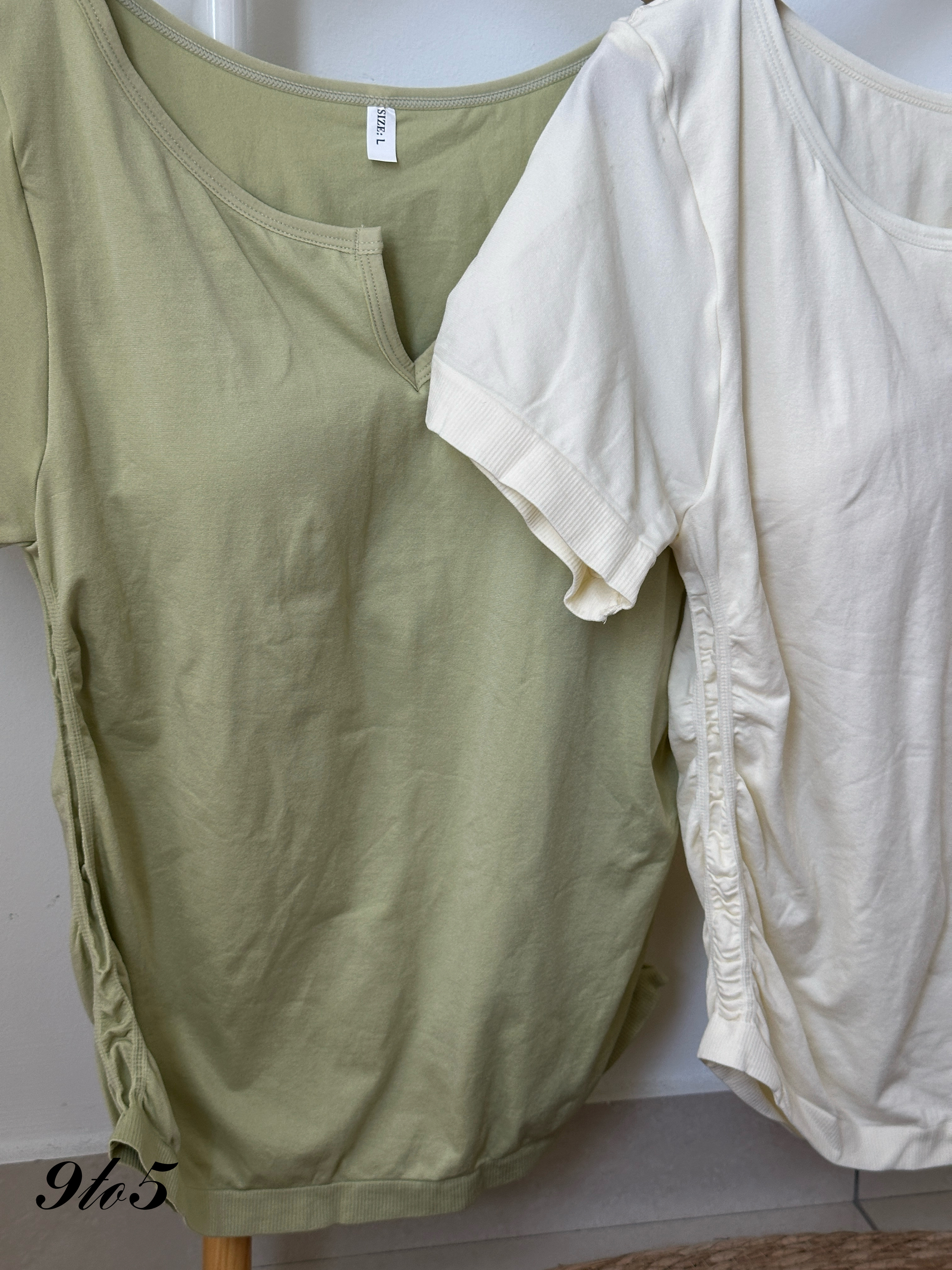 T4086 Short Sleeve Bra Top - 4 Colors 