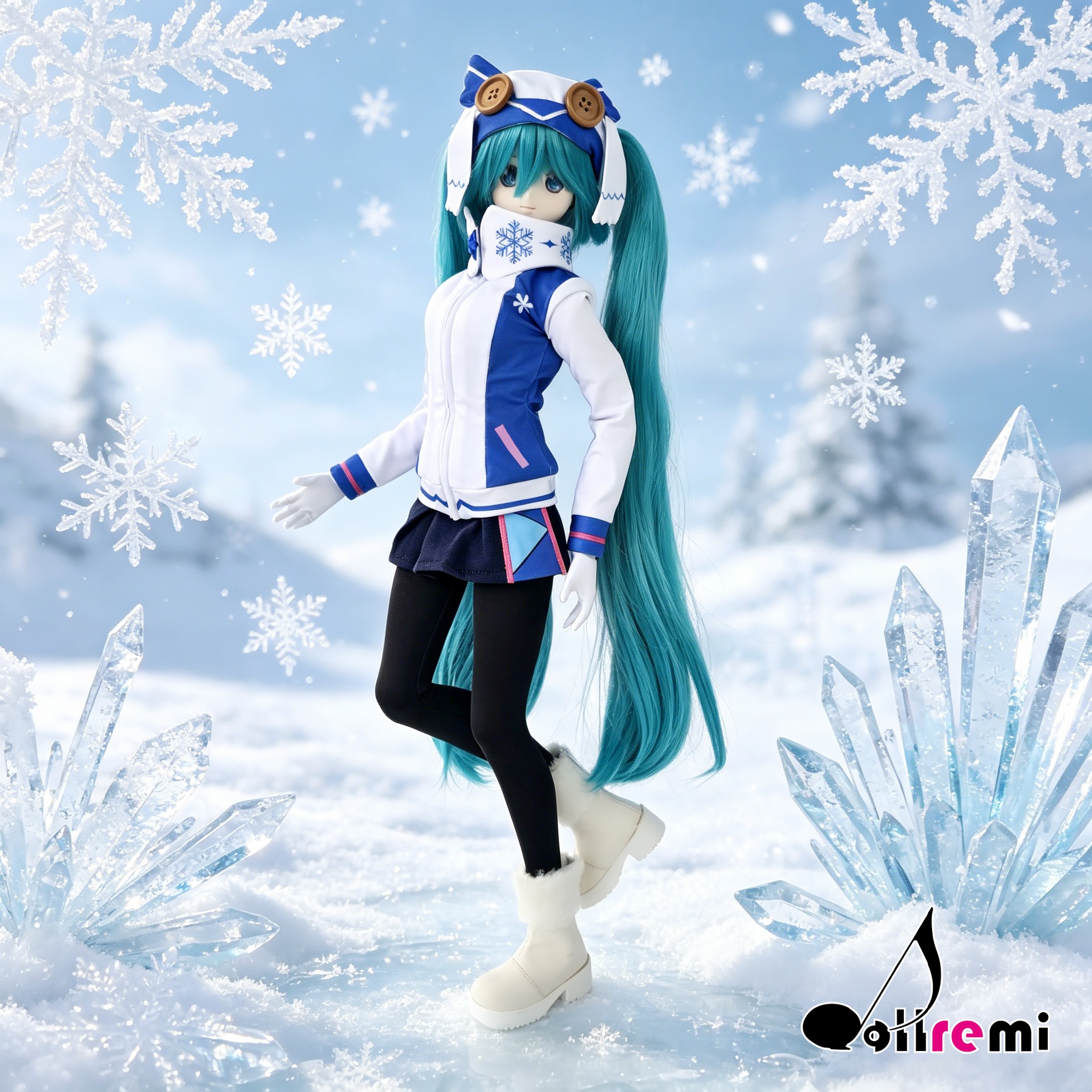 【dollremi】(DD0926) COS 初音未來 Hatsune Miku - SNOW MIKU 雪未來 2016