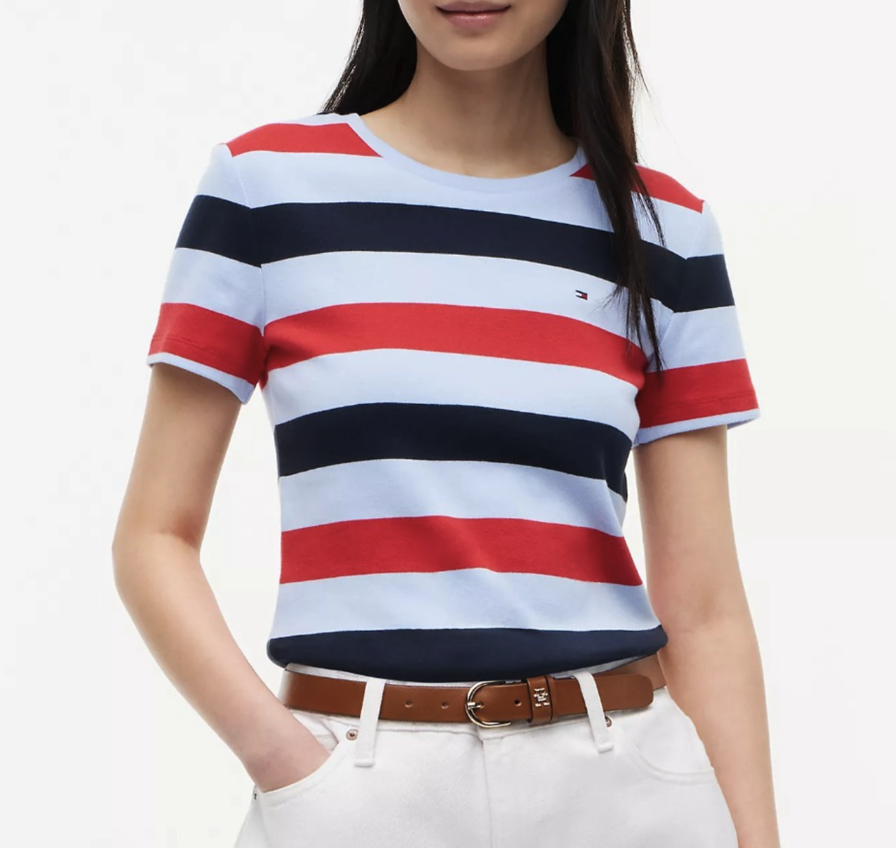 Tommy Hilfiger Rugby Stripe Crewneck T-Shirt