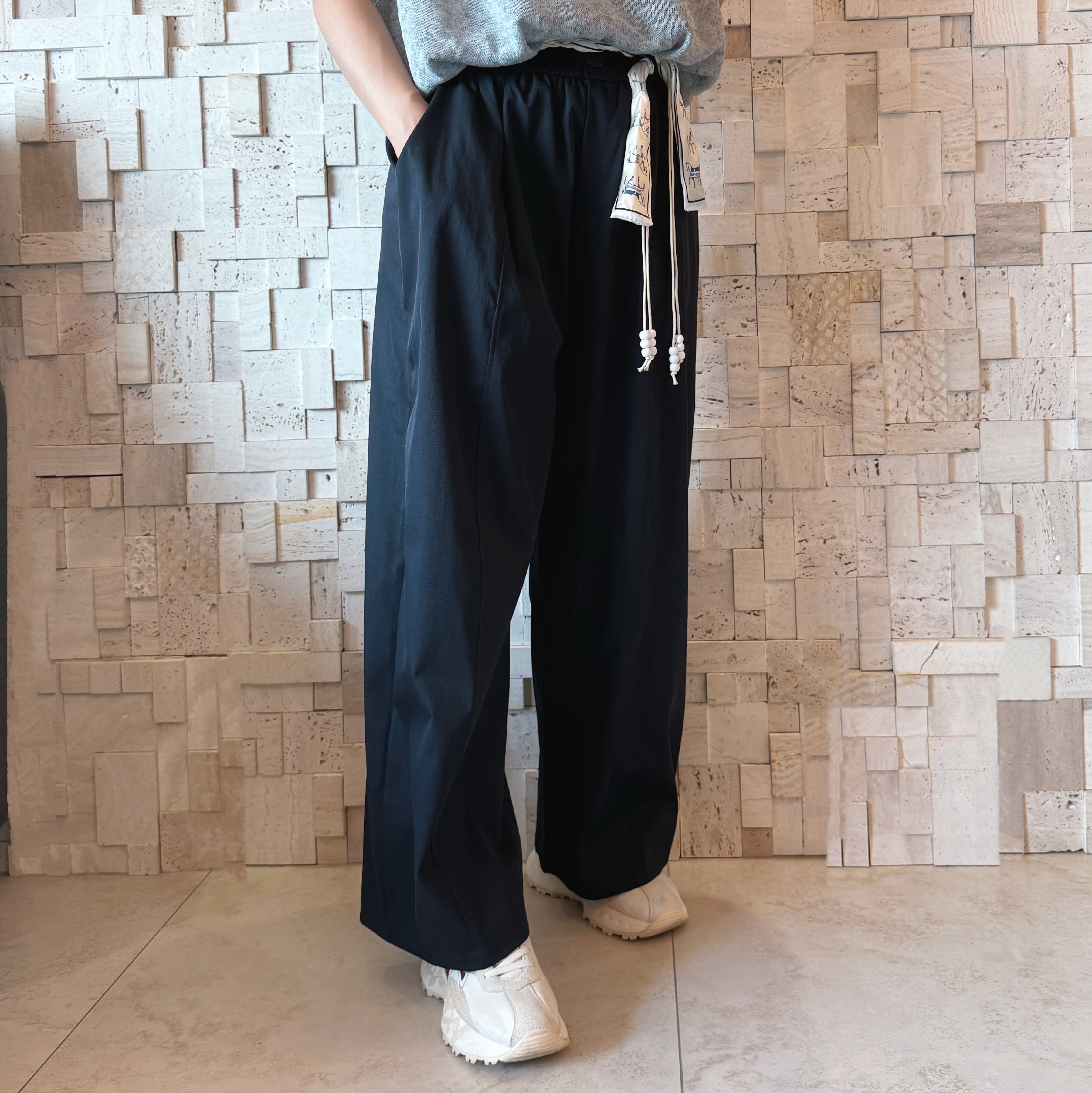 B00567 薄料滑身百搭闊褲✨ 