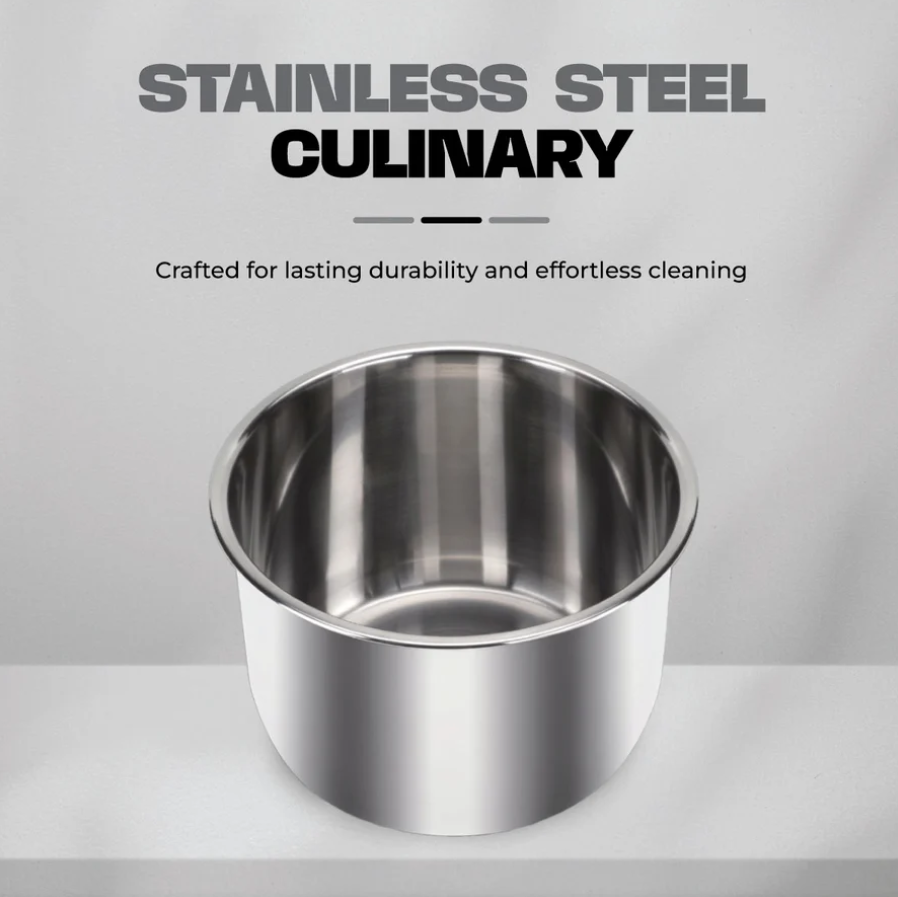 Russell Taylors Electric Pressure Cooker 17 Preset Programs Stainless Steel Pot (6L) PC6