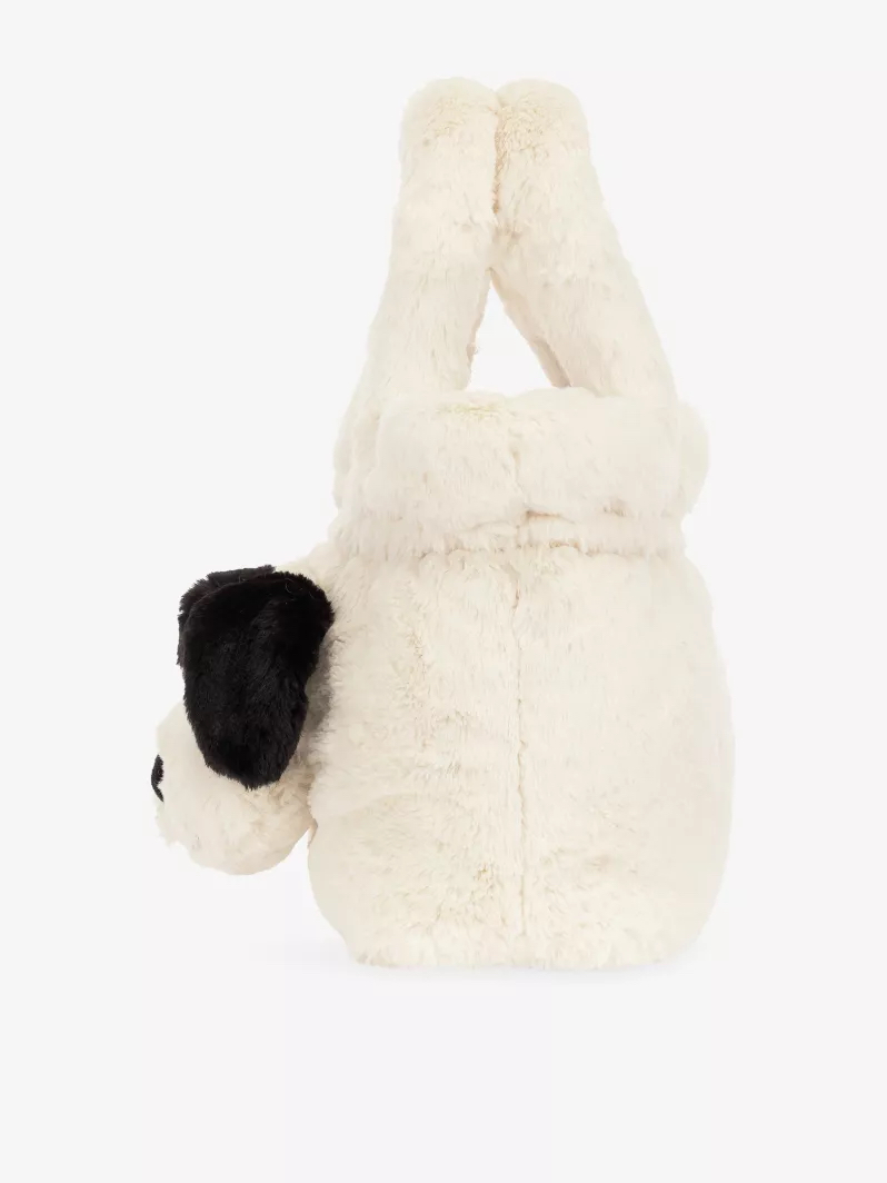 Jellycat Rufferty Puppy Soft Handbag 20cm 黑白小狗手袋手提包