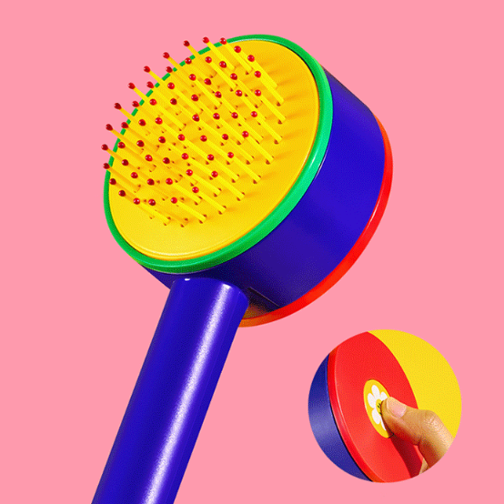 [Wiggle Wiggle] Easy Clean Hair Brush 
