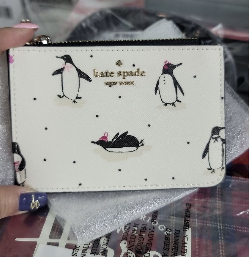 *🇺🇸美國直送Kate Spade企鵝卡套銀包*