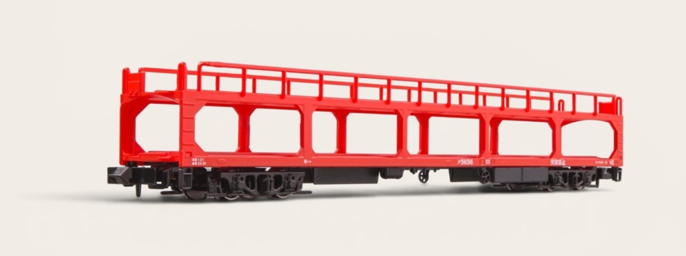 Kato N規 Ku5000汽車運輸貨車 （紅色連小汽車）