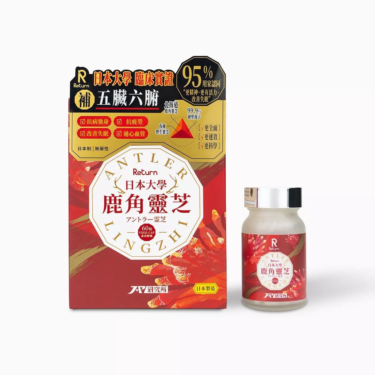 Return 日本大學鹿角靈芝60粒