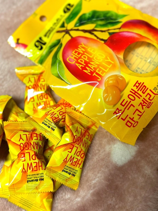 韓國 No Brand Q彈 蘋果芒果軟糖 2包 / 套｜Chewy Apple Mango Jelly