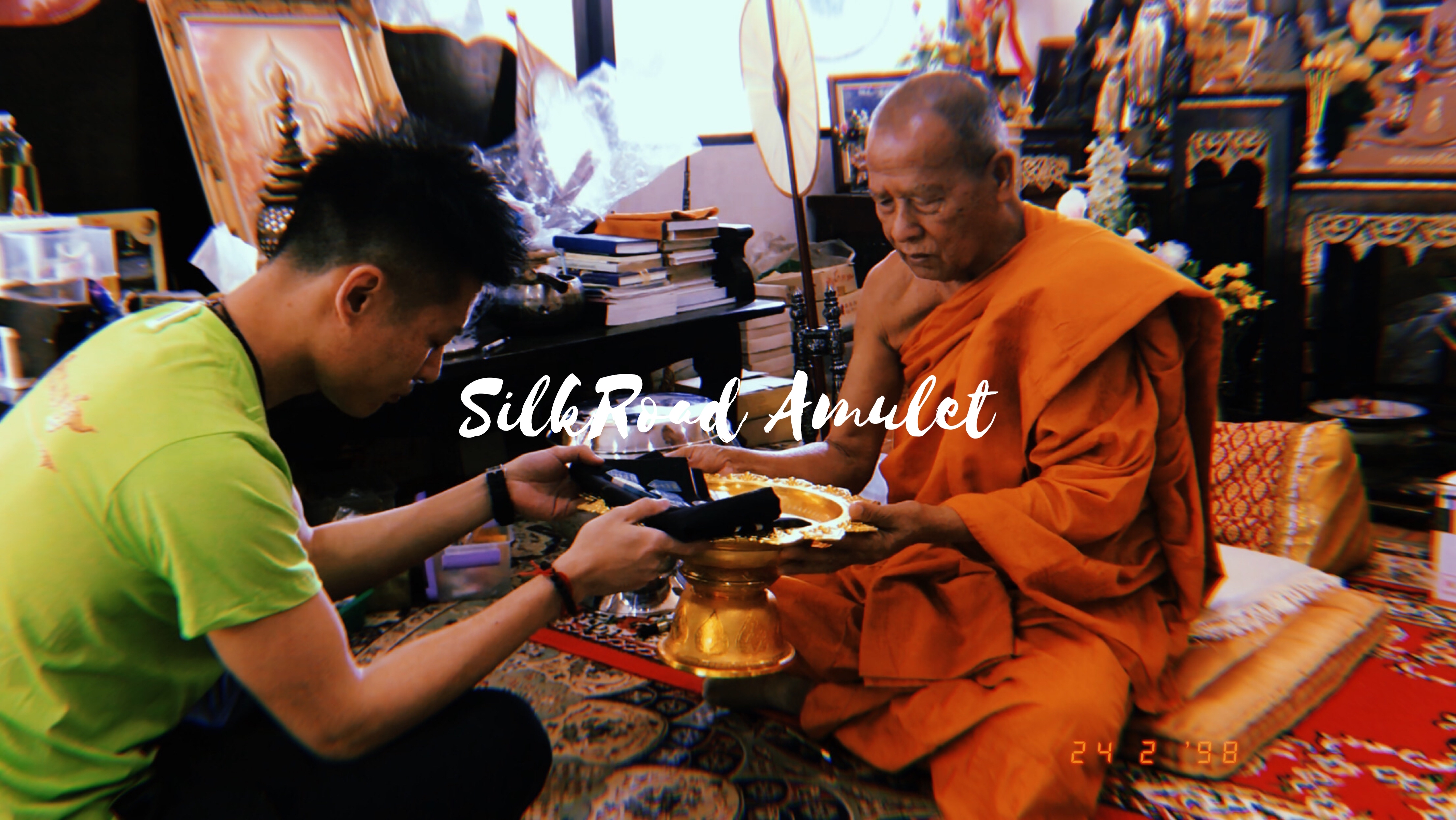 龍婆壯  佛曆2547  拉胡吞月 • 寶扇自身｜禪房加持16年版本｜附光學級高透防水殼