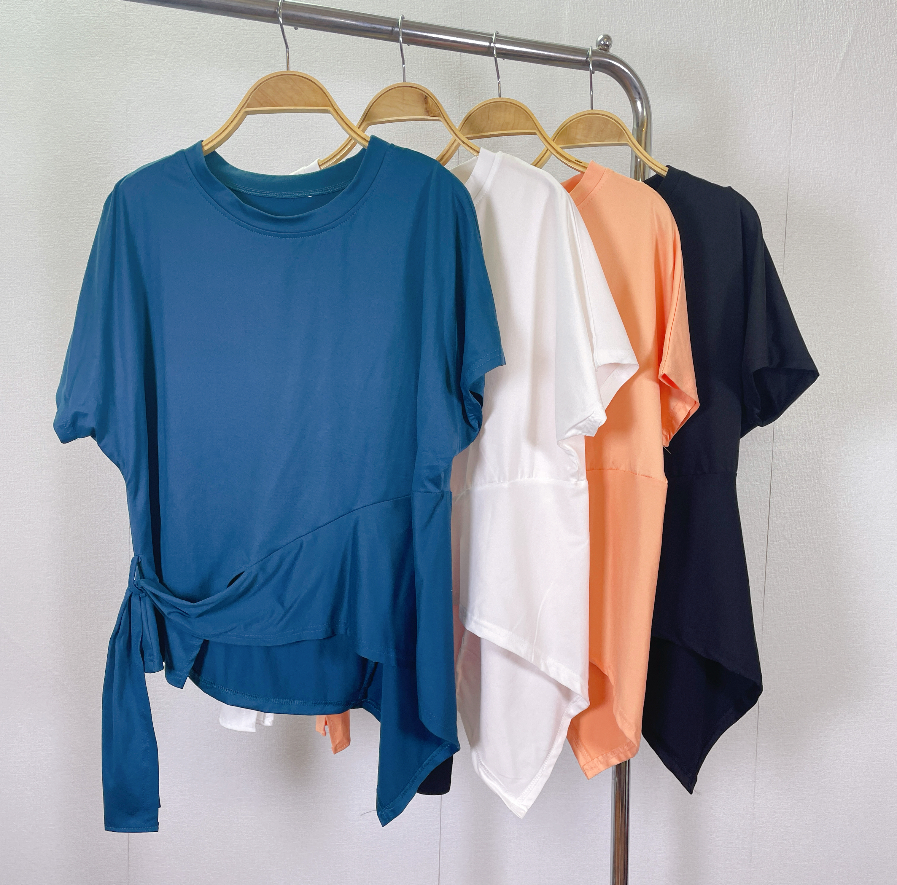 K5552 棉料衫腳穿帶短袖top