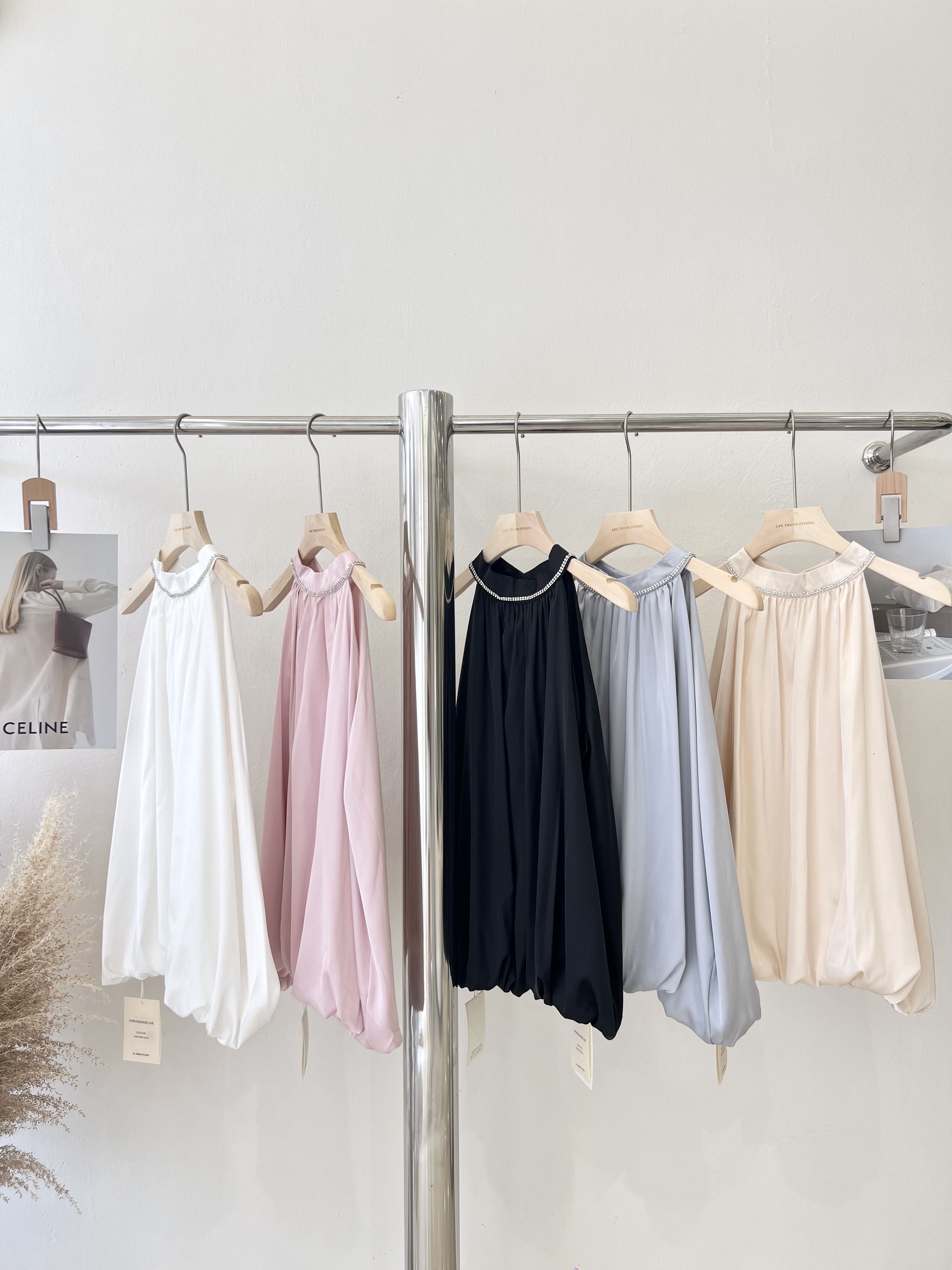 6928 名媛闪钻挂脖背心