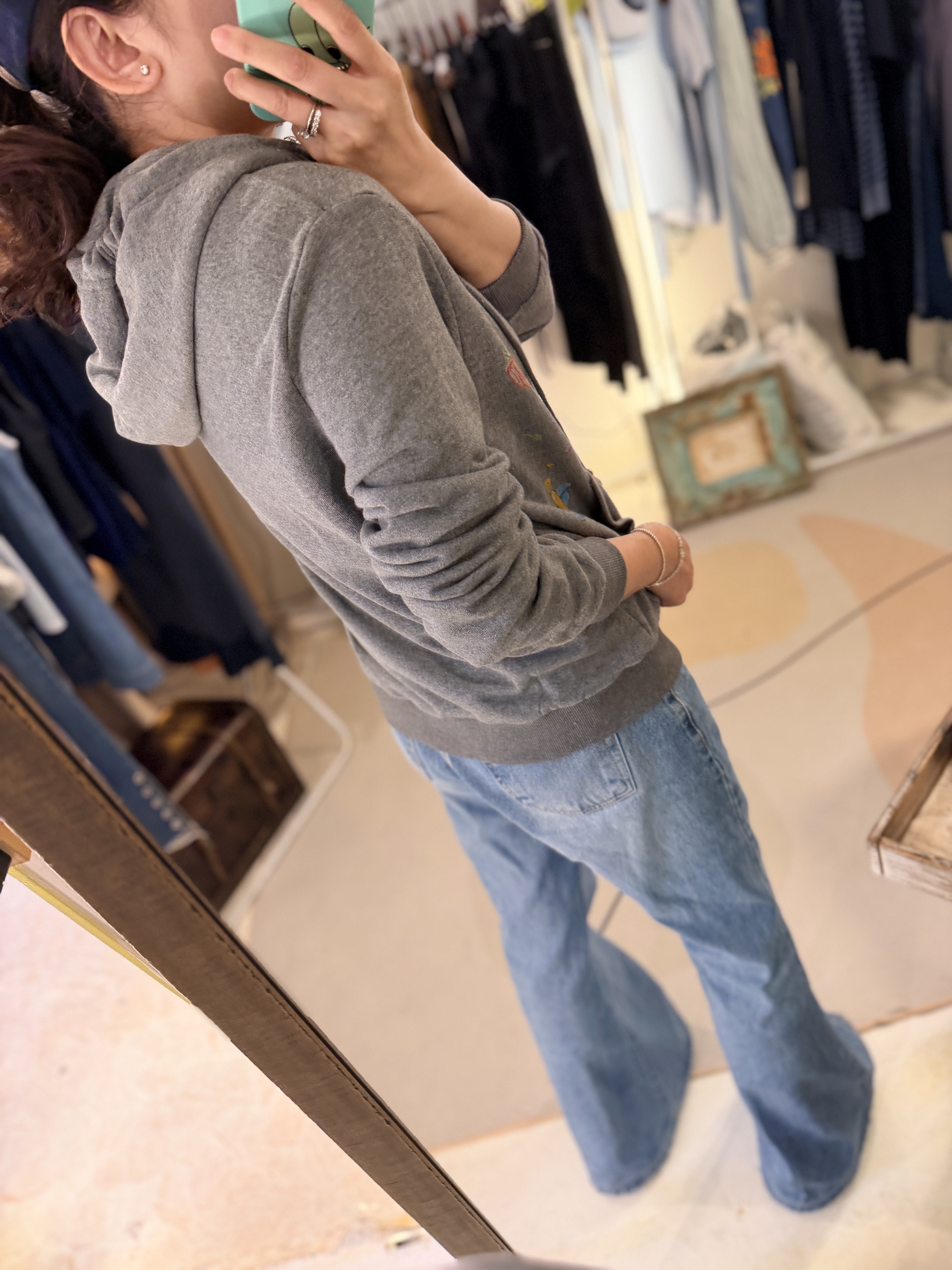 Printed zip-up