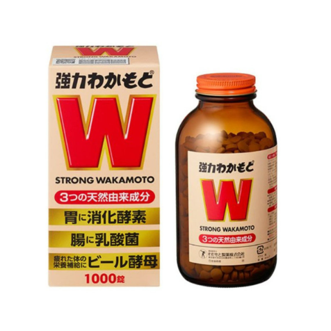 (代購) Strong Wakamoto 若元製藥 腸胃益生菌  若本製藥整腸丸 胃部消化酵素乳酸菌 1000粒