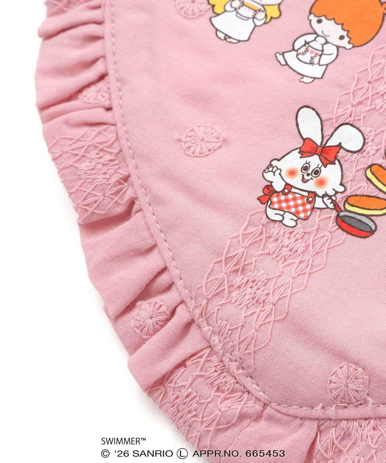 🇯🇵預訂 日本直送🇯🇵Slap Slip x Swimmer x Sanrio系列兩色人物印花荷葉邊愛心背包