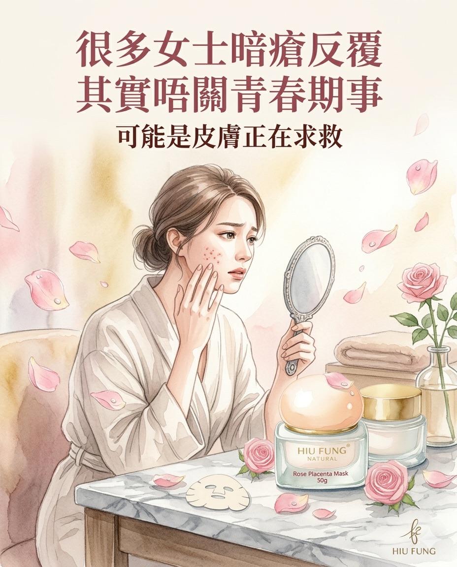 16/3出貨《玫瑰修復肌底面膜Rose Placenta Mask》限量供應 