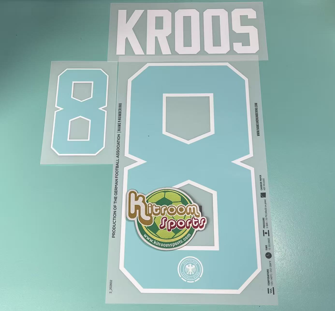 2026 World Cup Germany Away Nameset #8 KROOS