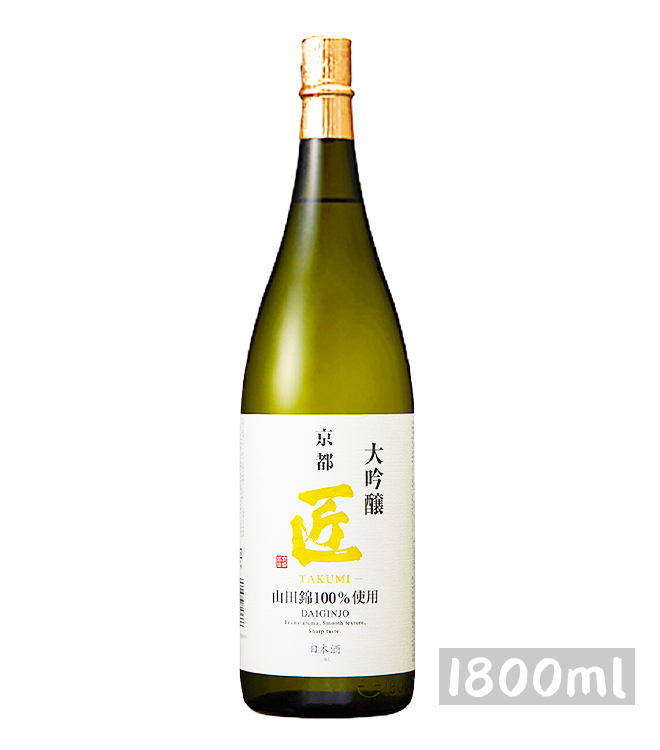京姬 匠 京都大吟釀 - 京都 15% 1800mL  (無盒)  日本酒度+2 酸度 1.4 (1x6x1800ml)